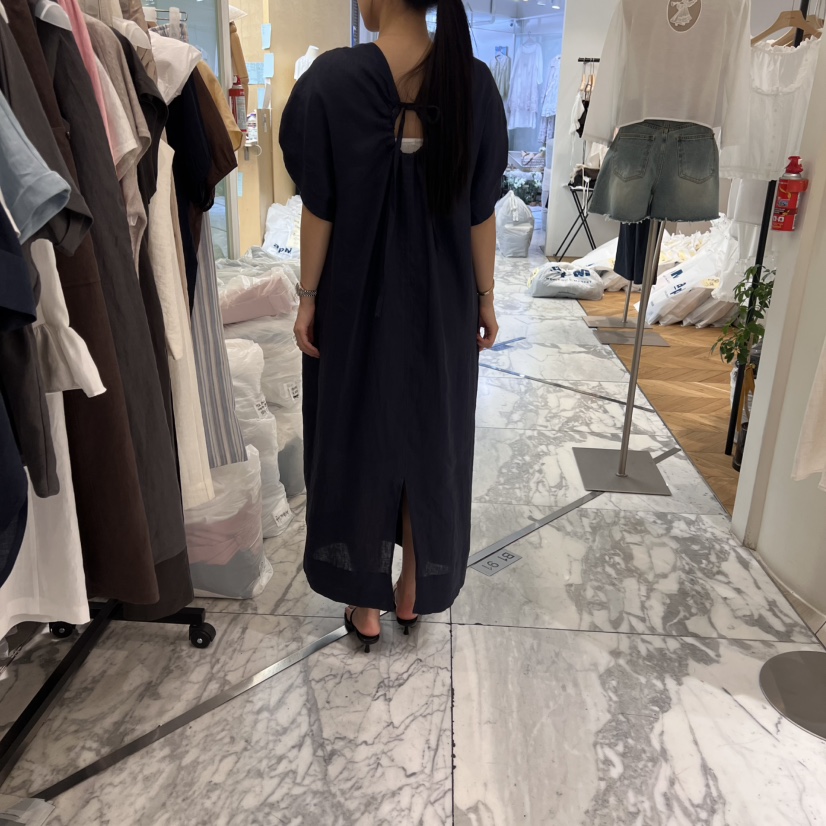 ALMOND東大門㊣直郵女裝新品休閑25春夏職業推薦時尚連衣裙ALMOND連衣裙
