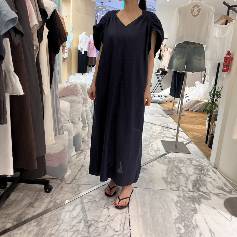 ALMOND東大門㊣直郵女裝新品休閑25春夏職業推薦時尚連衣裙ALMOND連衣裙圖色2