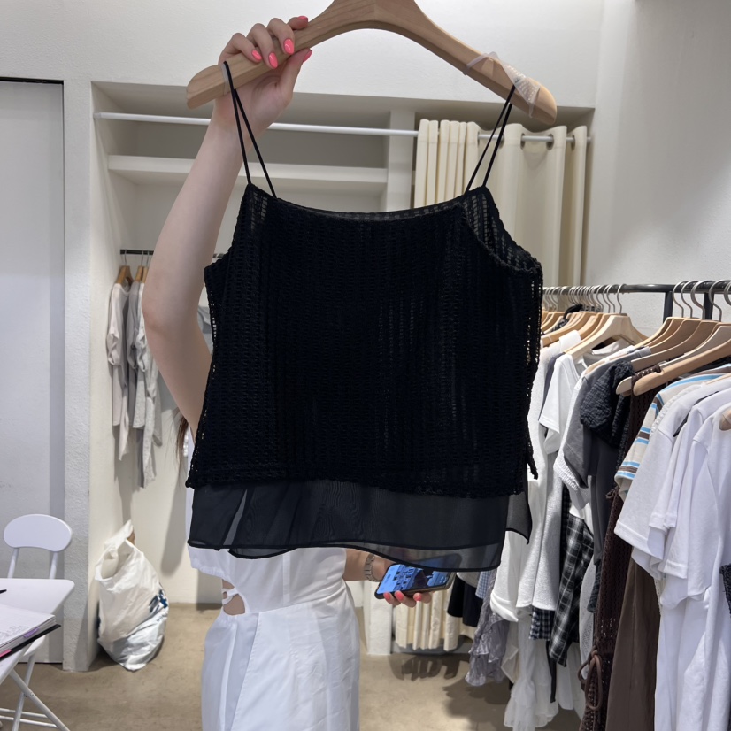IR BIEN東大門㊣直郵女裝新款熱賣職業時尚推薦人氣吊帶背心ir bien-A吊帶/背心圖色2