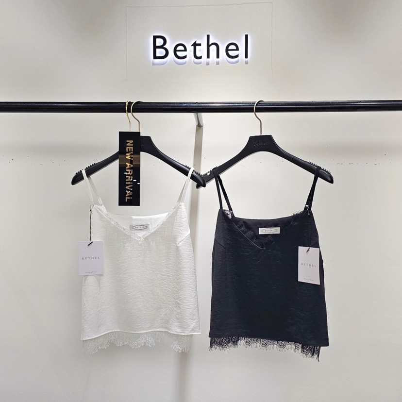 BETHEL東大門㊣代購女裝新品時尚休閑人氣真品吊帶背心蕾絲BETHEL吊帶/背心