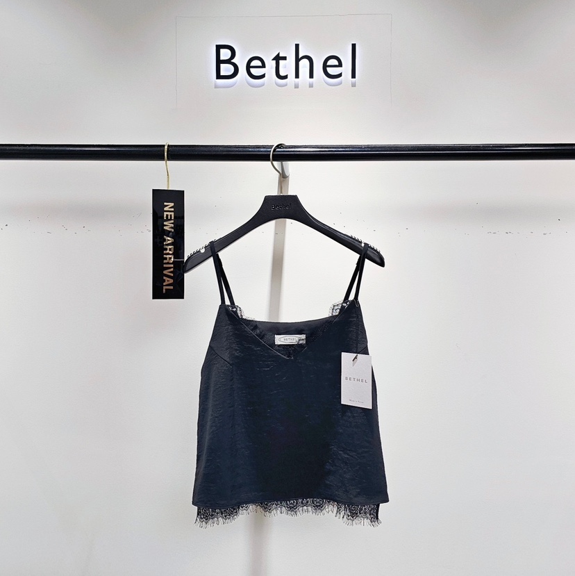 BETHEL東大門㊣代購女裝新品時尚休閑人氣真品吊帶背心蕾絲BETHEL吊帶/背心圖色2