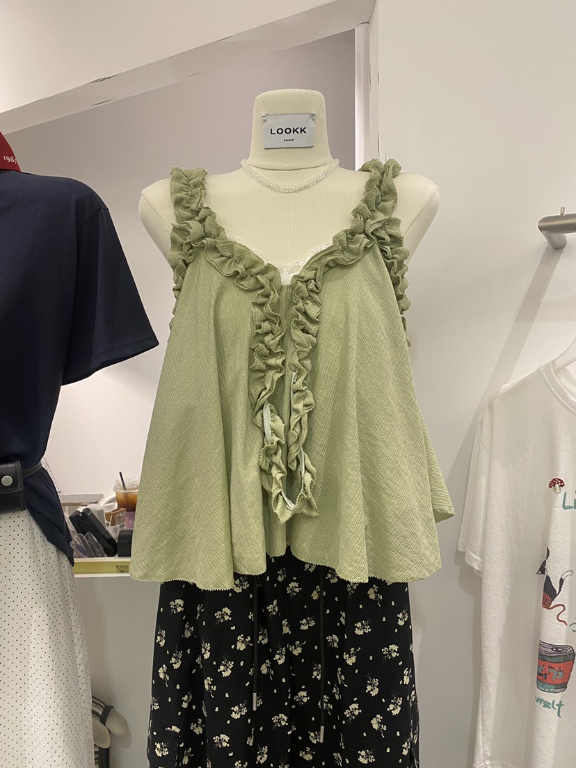 LOOKK東大門㊣代購女裝新款熱賣25春夏真品職業人氣吊帶背心LOOKK吊帶/背心圖色2