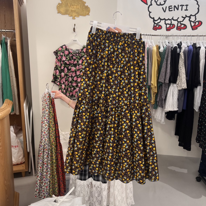 VENTI韓國代購㊣女裝新品職業熱賣25春夏推薦真品半身裙中短裙VENTI半身裙/中短裙