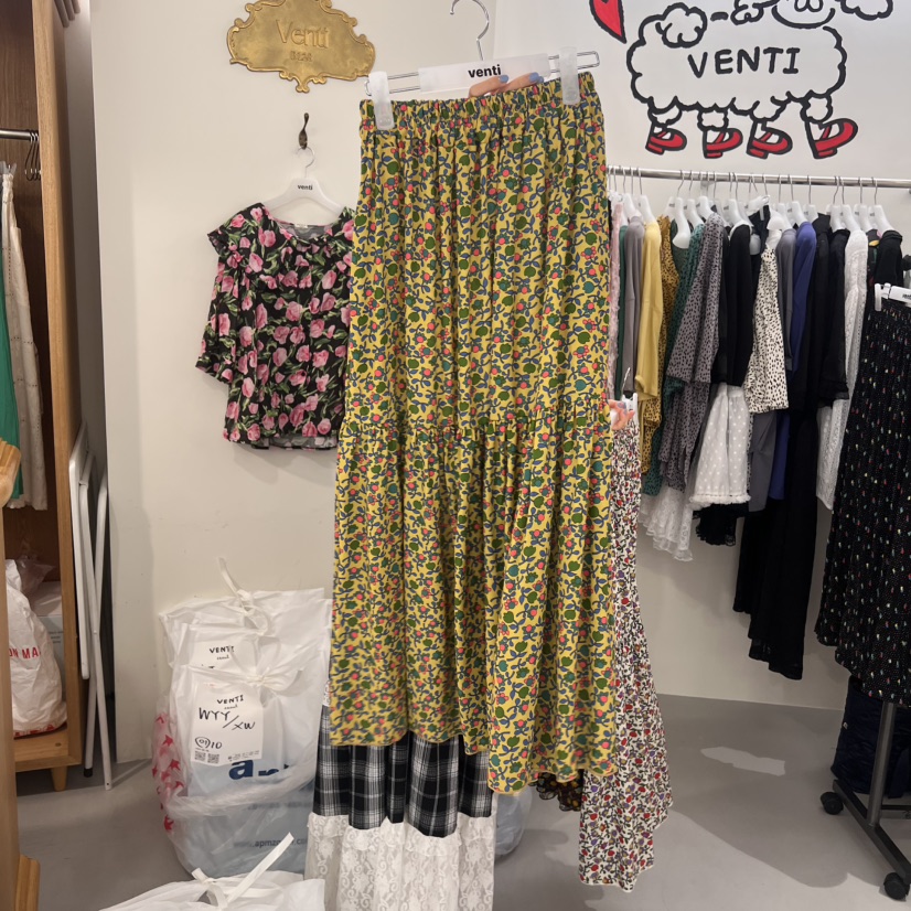 VENTI韓國代購㊣女裝新品職業熱賣25春夏推薦真品半身裙中短裙VENTI半身裙/中短裙圖色3