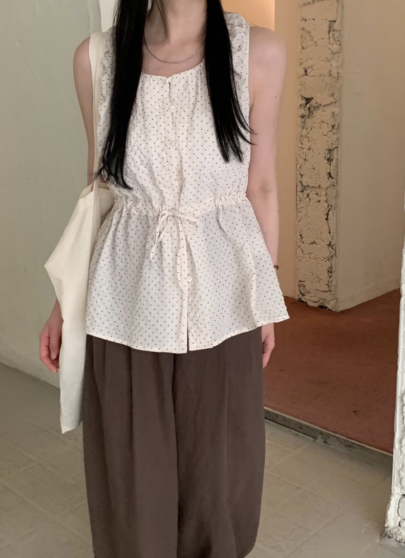 ADELINE韓國代購㊣女裝新款職業25春夏真品休閑熱賣吊帶背心ADELINE吊帶/背心