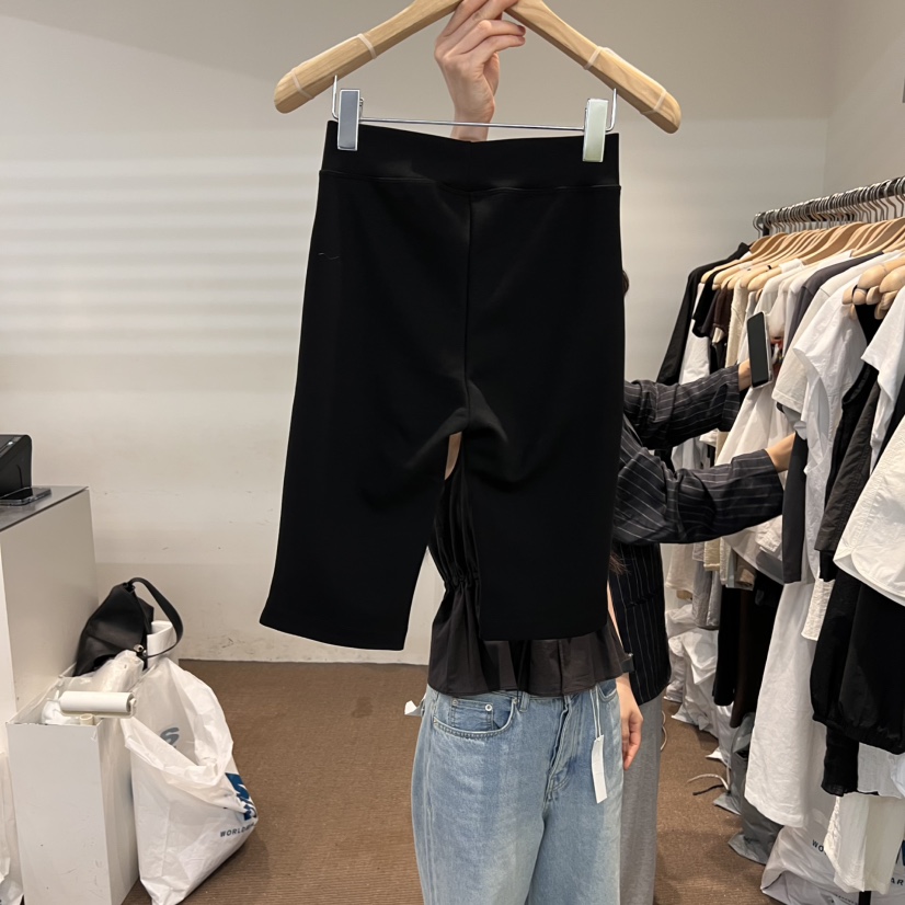 OBJECT韓國代購㊣女裝新款25春夏人氣真品休閑打底褲鯊魚褲OBJECT打底褲/鯊魚褲