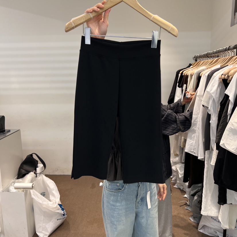 OBJECT韓國代購㊣女裝新款25春夏人氣真品休閑打底褲鯊魚褲OBJECT打底褲/鯊魚褲圖色1