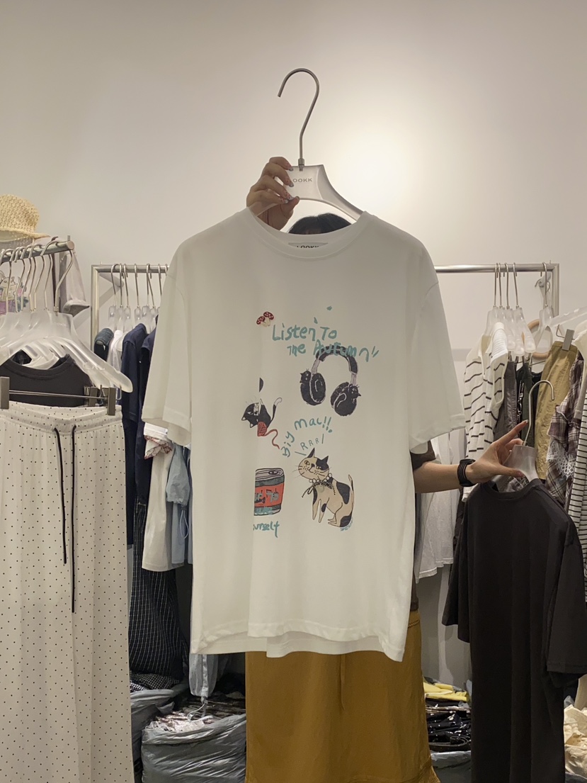 LOOKK東大門㊣代購女裝新品真品熱賣職業25春夏推薦時尚T恤LOOKKT恤圖色1