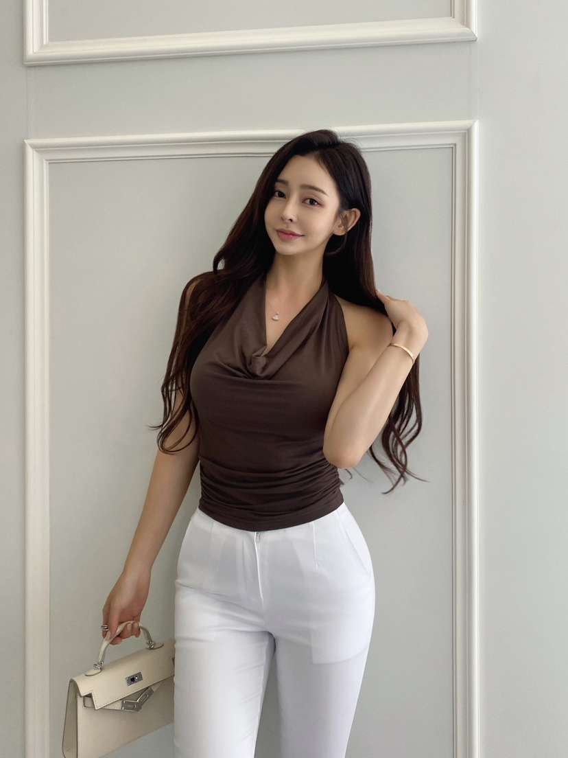 CLOTH東大門㊣實拍女裝新品熱賣推薦時尚人氣職業25春夏吊帶背心CLOTH吊帶/背心