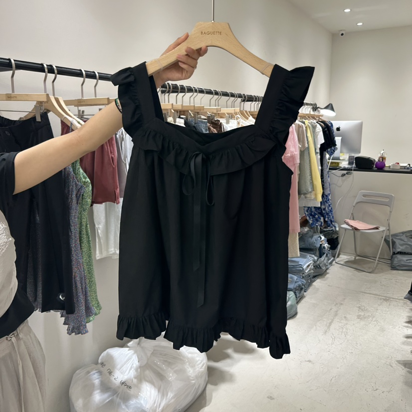 BAGUETTE東大門㊣實拍女裝新品真品熱賣推薦職業休閑吊帶背心BAGUETTE吊帶/背心圖色2