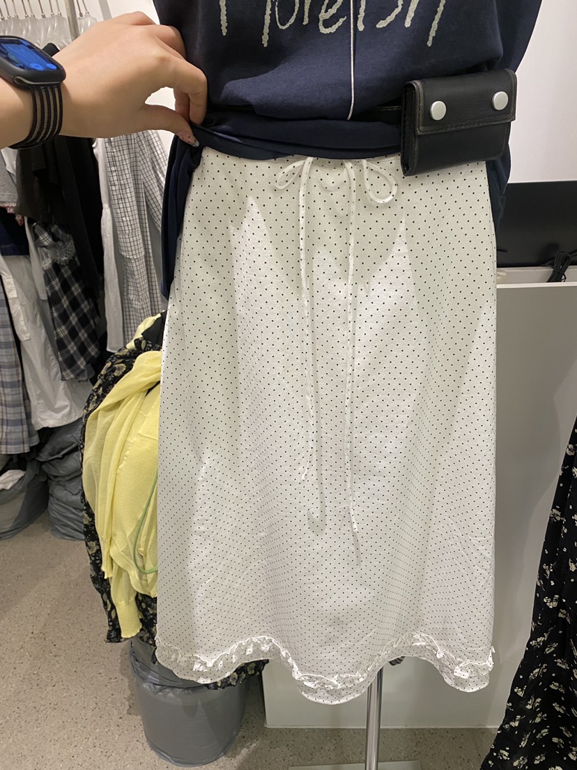 LOOKK韓國代購㊣女士新品熱賣真品人氣休閑職業25春夏時尚長裙LOOKK長裙圖色1