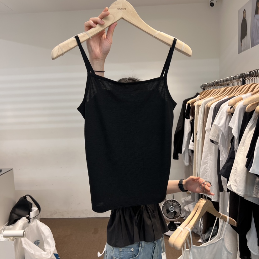 OBJECT東大門㊣代購女裝新品真品25春夏休閑推薦職業吊帶背心OBJECT吊帶/背心圖色3