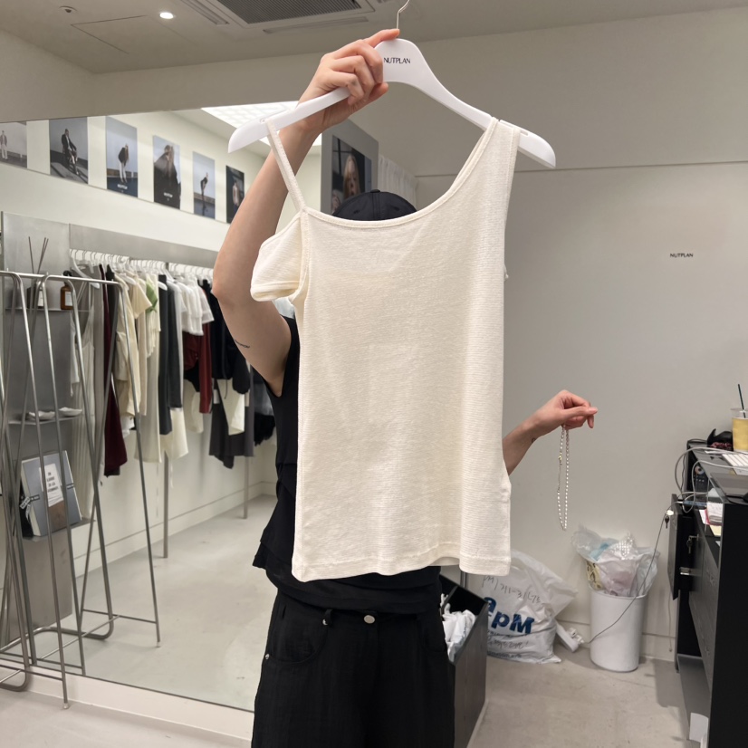 NUTPLAN東大門㊣直郵女士新款熱賣職業真品人氣休閑吊帶背心NUTPLAN吊帶/背心圖色1