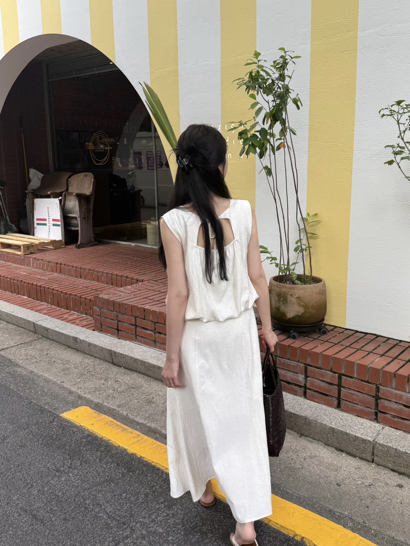 ADELINE東大門㊣直郵女士新品人氣時尚休閑25春夏職業吊帶背心ADELINE吊帶/背心