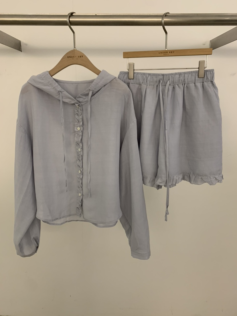UNDER KEY東大門㊣代購女士新品休閑熱賣套裝兩件套連帽衫UNDER KEY套裝圖色2
