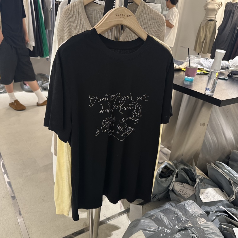 UNDER KEY東大門㊣代購女士新品真品休閑人氣時尚25春夏T恤UNDER KEYT恤圖色3