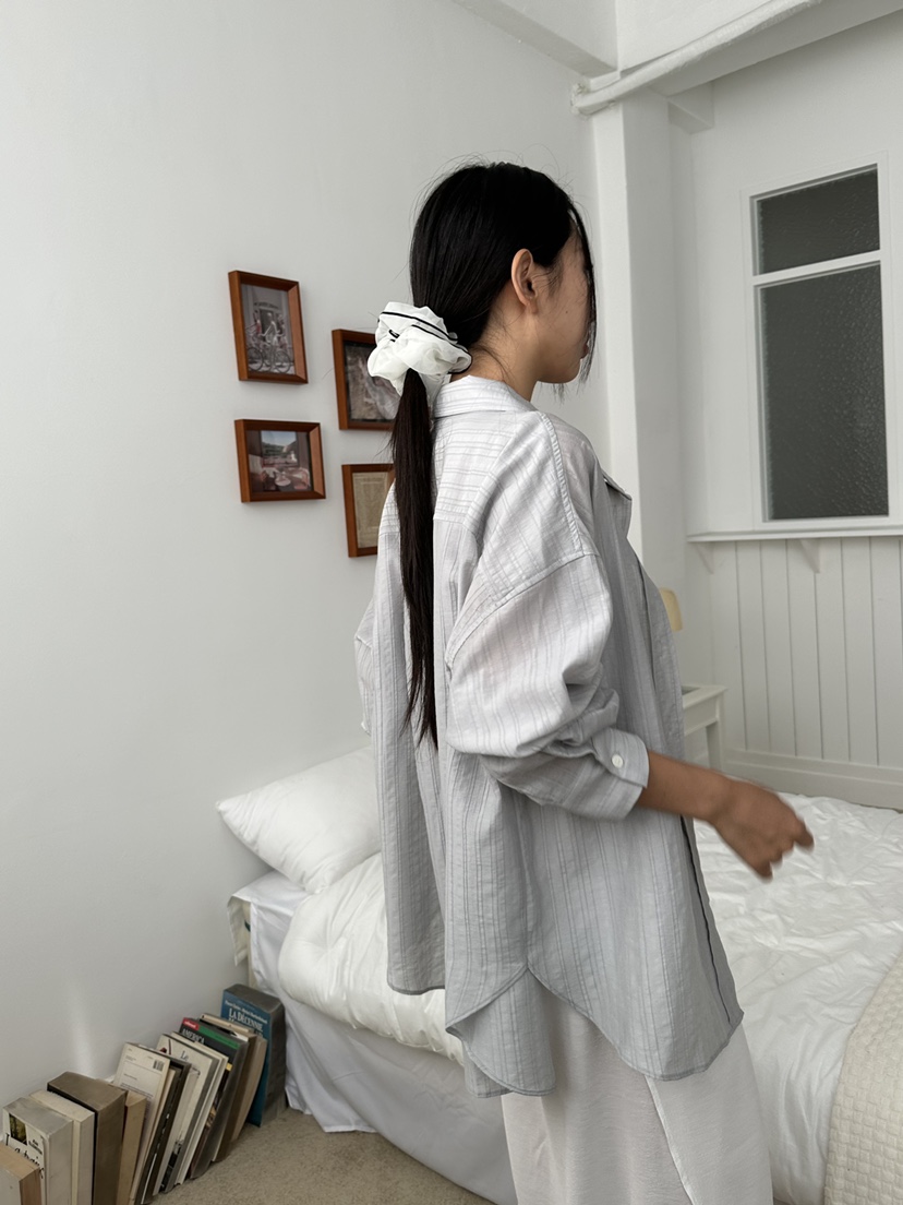 I MFACT韓國代購㊣女裝新品休閑25春夏熱賣襯衫蕾絲衫透明I MFACT襯衫/蕾絲衫