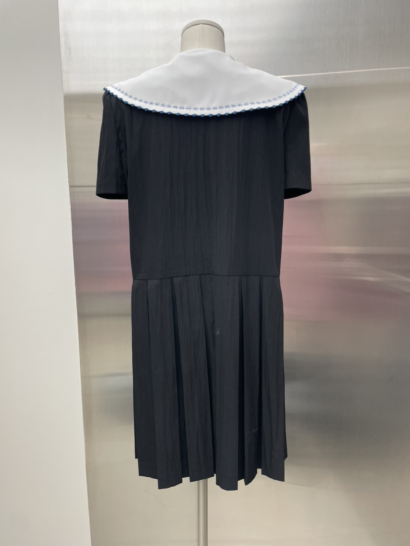 ANNA VERRY-P東大門㊣代購女裝新品推薦25春夏連衣裙刺繡褶皺ANNA VERRY/BELIEVE連衣裙