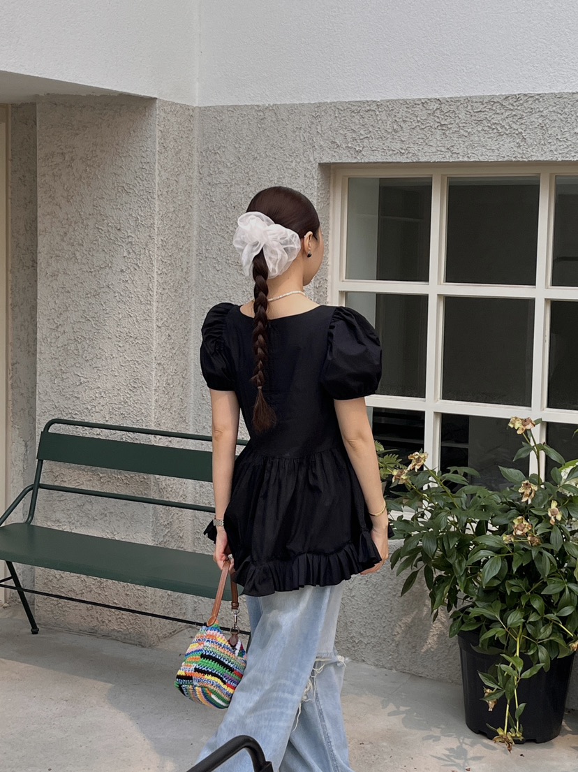 MADE-P東大門㊣代購女裝新款人氣25春夏時尚熱賣襯衫蕾絲衫MADE-P襯衫/蕾絲衫