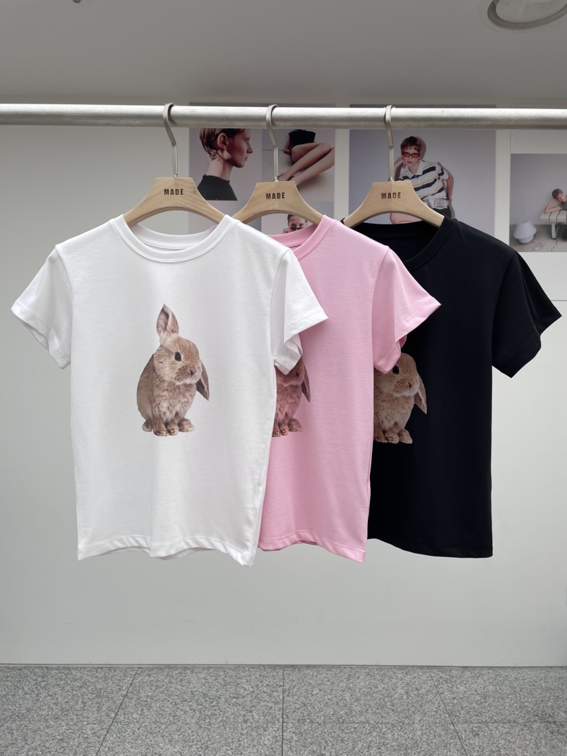 MADE-P東大門㊣代購女士新品熱賣職業時尚休閑推薦T恤兔子MADE-PT恤