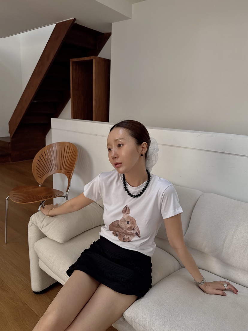 MADE-P東大門㊣代購女士新品熱賣職業時尚休閑推薦T恤兔子MADE-PT恤
