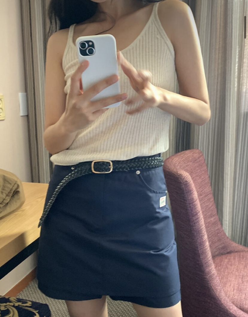 EOMPIT東大門㊣實拍女士新品人氣25春夏休閑推薦裙褲不含腰帶EOMPIT裙褲圖色2
