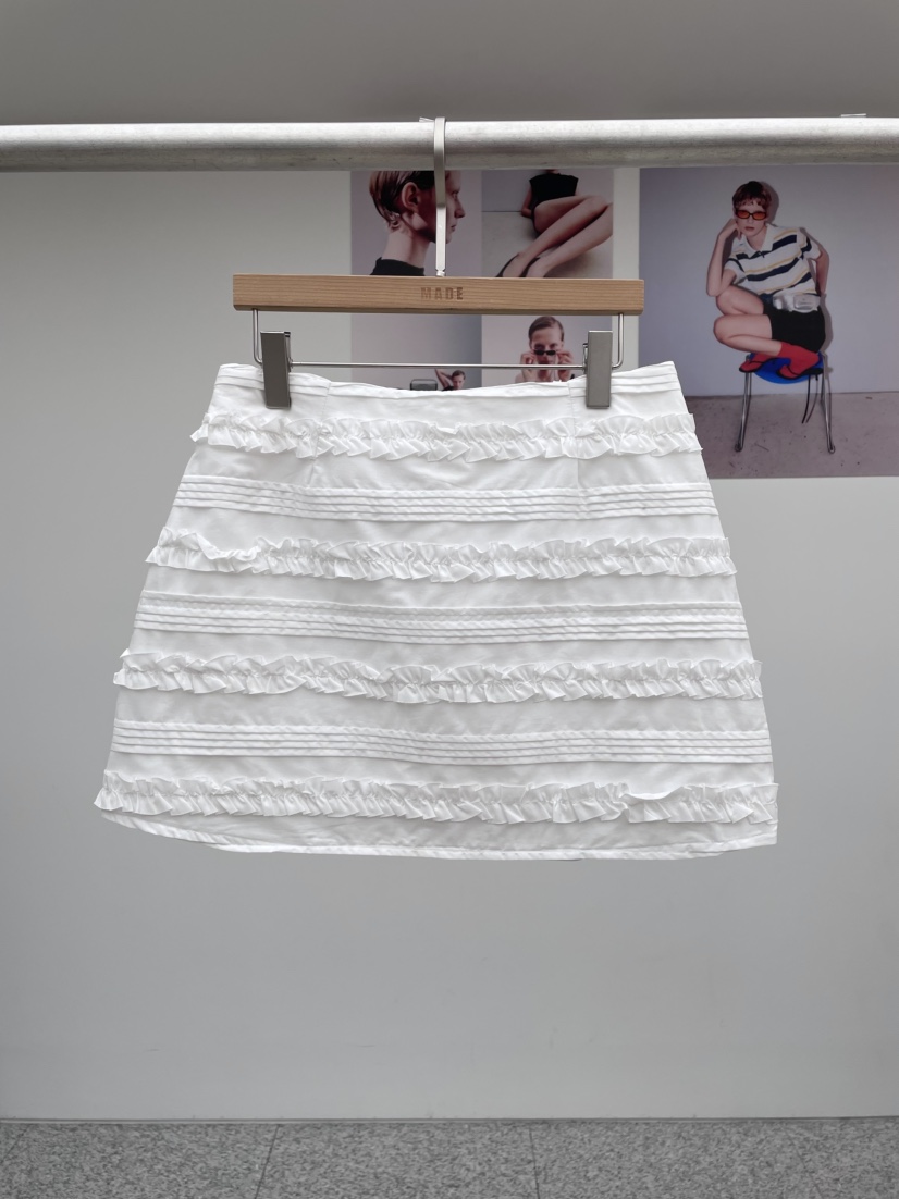 MADE-P東大門㊣代購女士新品時尚真品熱賣25春夏職業推薦短裙MADE-P短裙圖色1