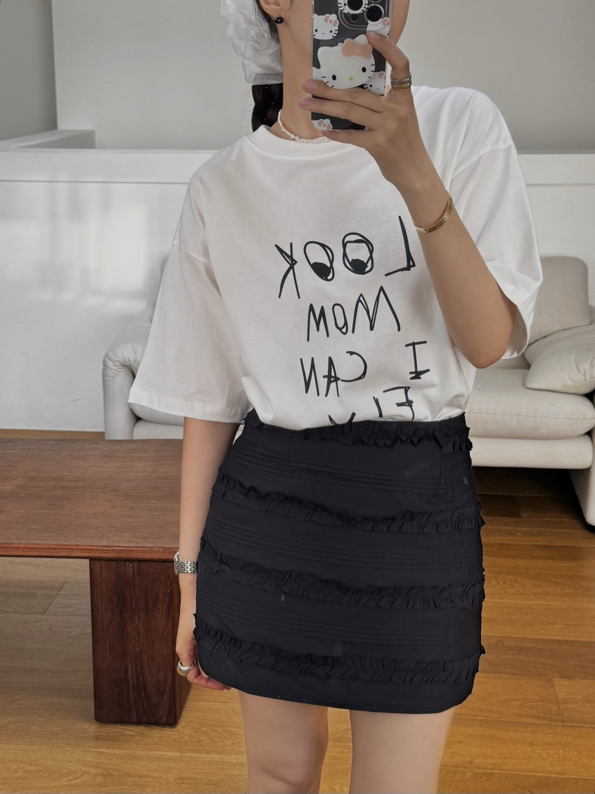 MADE-P韓國直郵㊣女裝新款25春夏人氣真品休閑時尚熱賣T恤MADE-PT恤