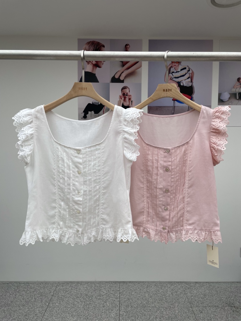 MADE-P韓國代購㊣女士新品時尚人氣職業休閑推薦襯衫蕾絲衫MADE-P襯衫/蕾絲衫