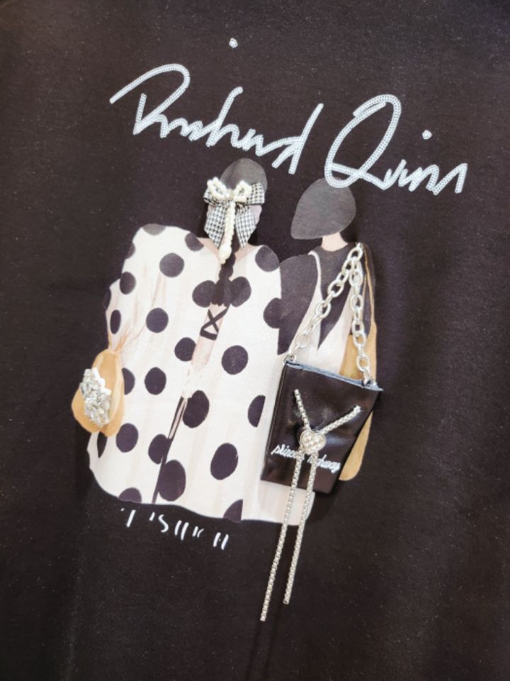 BLING BLING-S東大門㊣代購女士新品25春夏推薦職業休閑T恤BLING BLING-ST恤