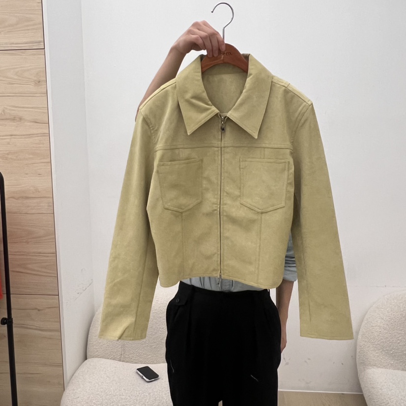 DRESS ROOM東大門㊣代購女裝新款推薦熱賣真品人氣夾克皮革DRESS ROOM夾克圖色2