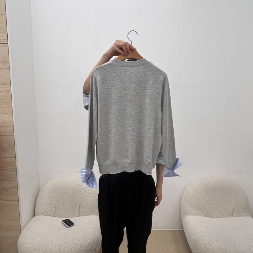 DRESS ROOM韓國直郵㊣女士新款人氣25春夏職業熱賣真品針織衫DRESS ROOM針織衫