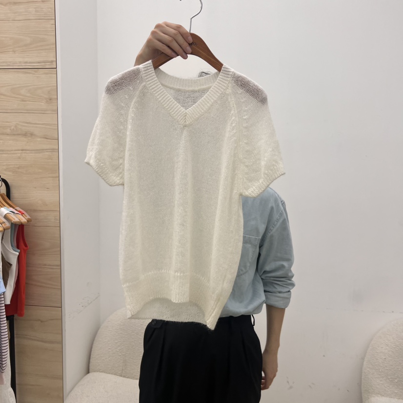 DRESS ROOM東大門㊣直郵女裝新款熱賣休閑人氣針織衫馬海毛DRESS ROOM針織衫圖色2