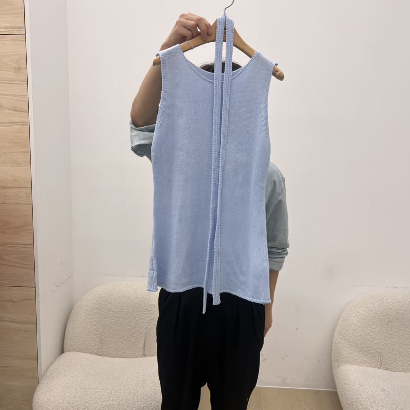DRESS ROOM東大門㊣實拍女裝新品人氣時尚25春夏真品吊帶背心DRESS ROOM吊帶/背心圖色2