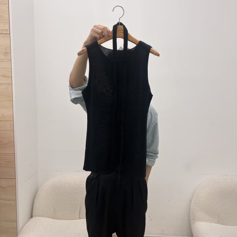 DRESS ROOM東大門㊣實拍女裝新品人氣時尚25春夏真品吊帶背心DRESS ROOM吊帶/背心圖色3