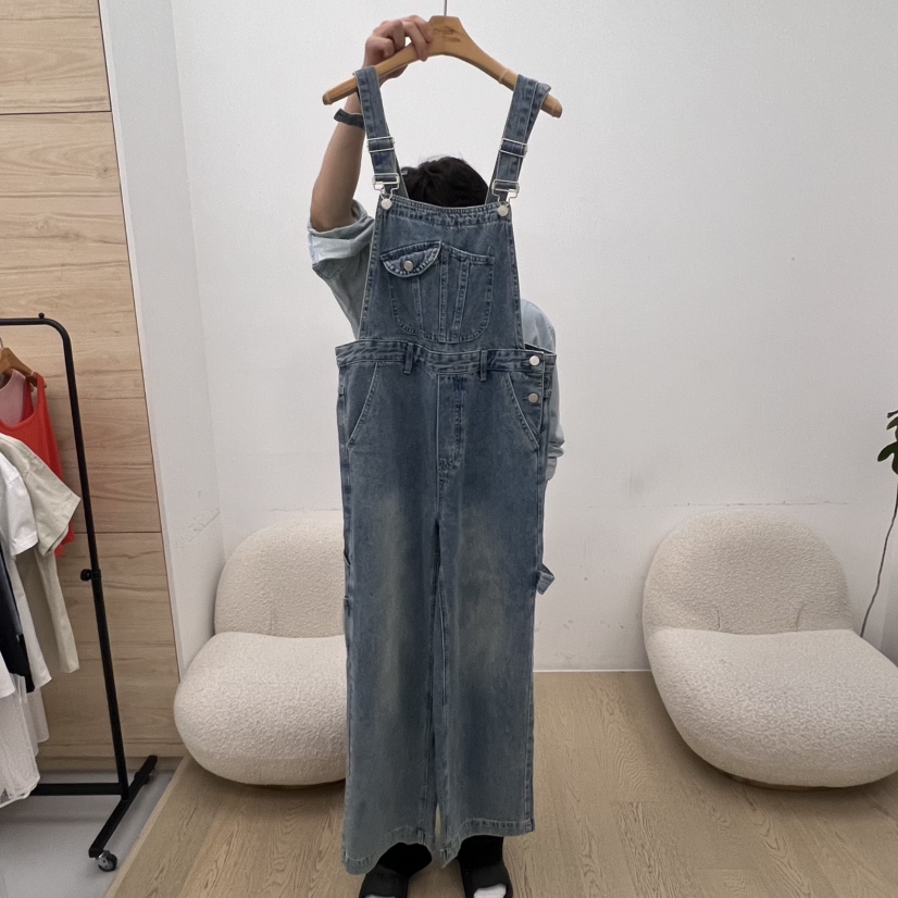 DRESS ROOM東大門㊣實拍女士新品25春夏休閑人氣推薦背帶褲DRESS ROOM背帶褲圖色1
