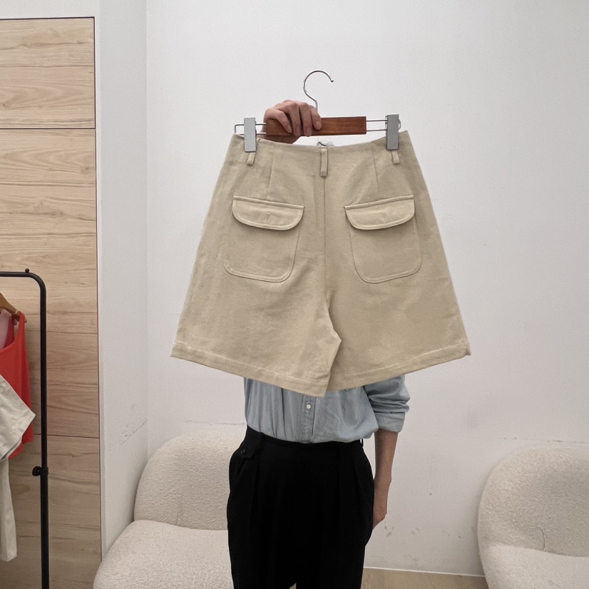 DRESS ROOM韓國代購㊣女士新品推薦人氣25春夏職業真品短褲DRESS ROOM短褲