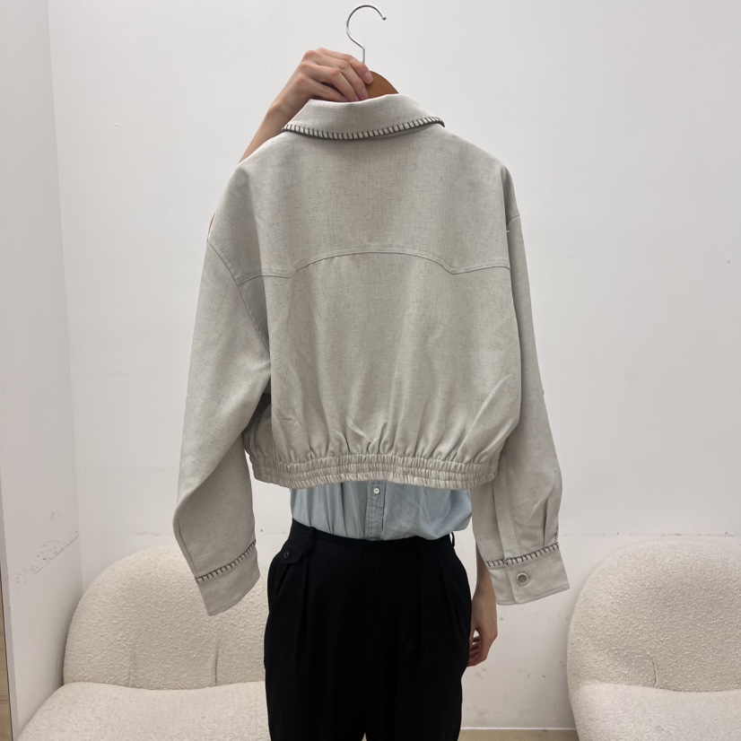 DRESS ROOM東大門㊣代購女士新款人氣時尚職業推薦25春夏夾克DRESS ROOM夾克