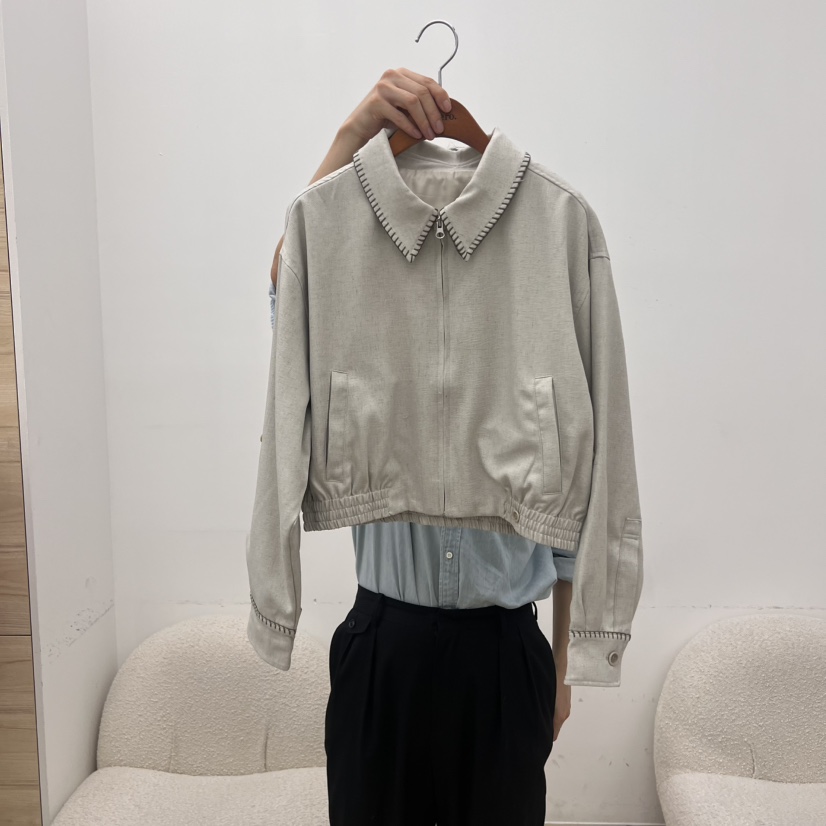 DRESS ROOM東大門㊣代購女士新款人氣時尚職業推薦25春夏夾克DRESS ROOM夾克