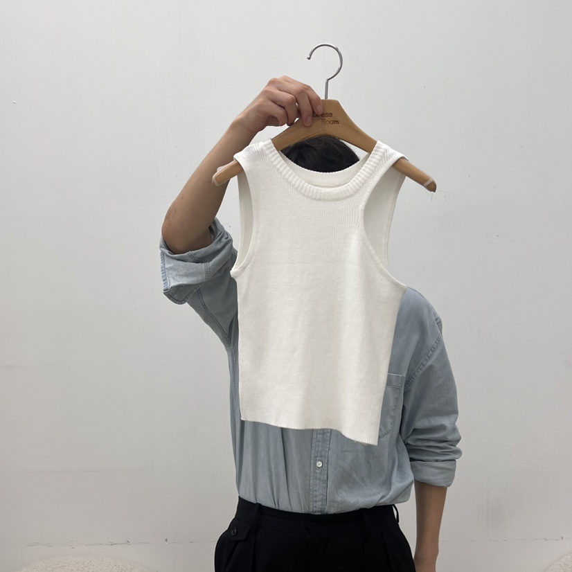 DRESS ROOM東大門㊣實拍女士新款真品休閑25春夏推薦吊帶背心DRESS ROOM吊帶/背心圖色1