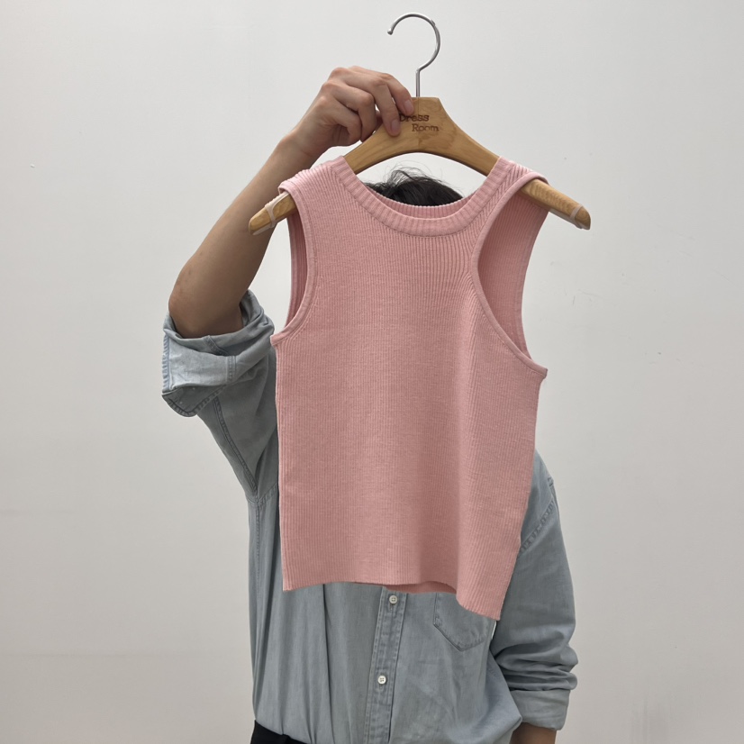 DRESS ROOM東大門㊣實拍女士新款真品休閑25春夏推薦吊帶背心DRESS ROOM吊帶/背心圖色3