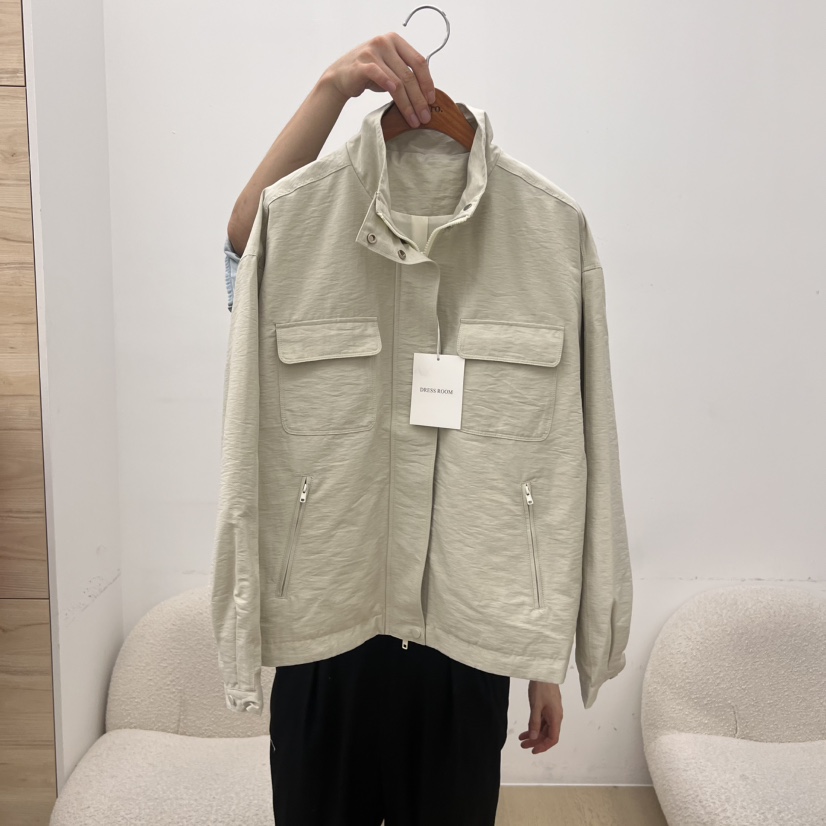 DRESS ROOM東大門㊣實拍女裝新品休閑推薦人氣職業時尚夾克DRESS ROOM夾克圖色1