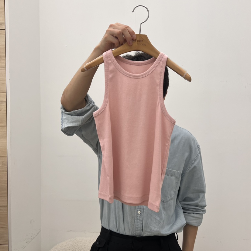 DRESS ROOM東大門㊣實拍女裝新品時尚真品休閑推薦吊帶背心DRESS ROOM吊帶/背心圖色2