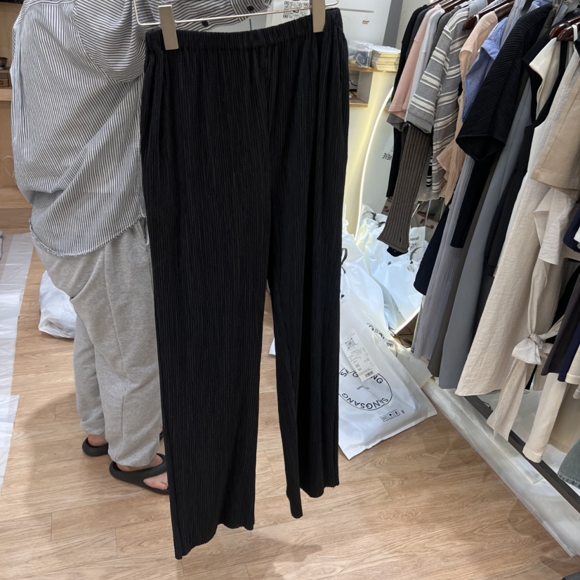 NEVER.1東大門㊣代購女裝新品推薦職業25春夏人氣休閑褲條紋NEVER.1休閑褲