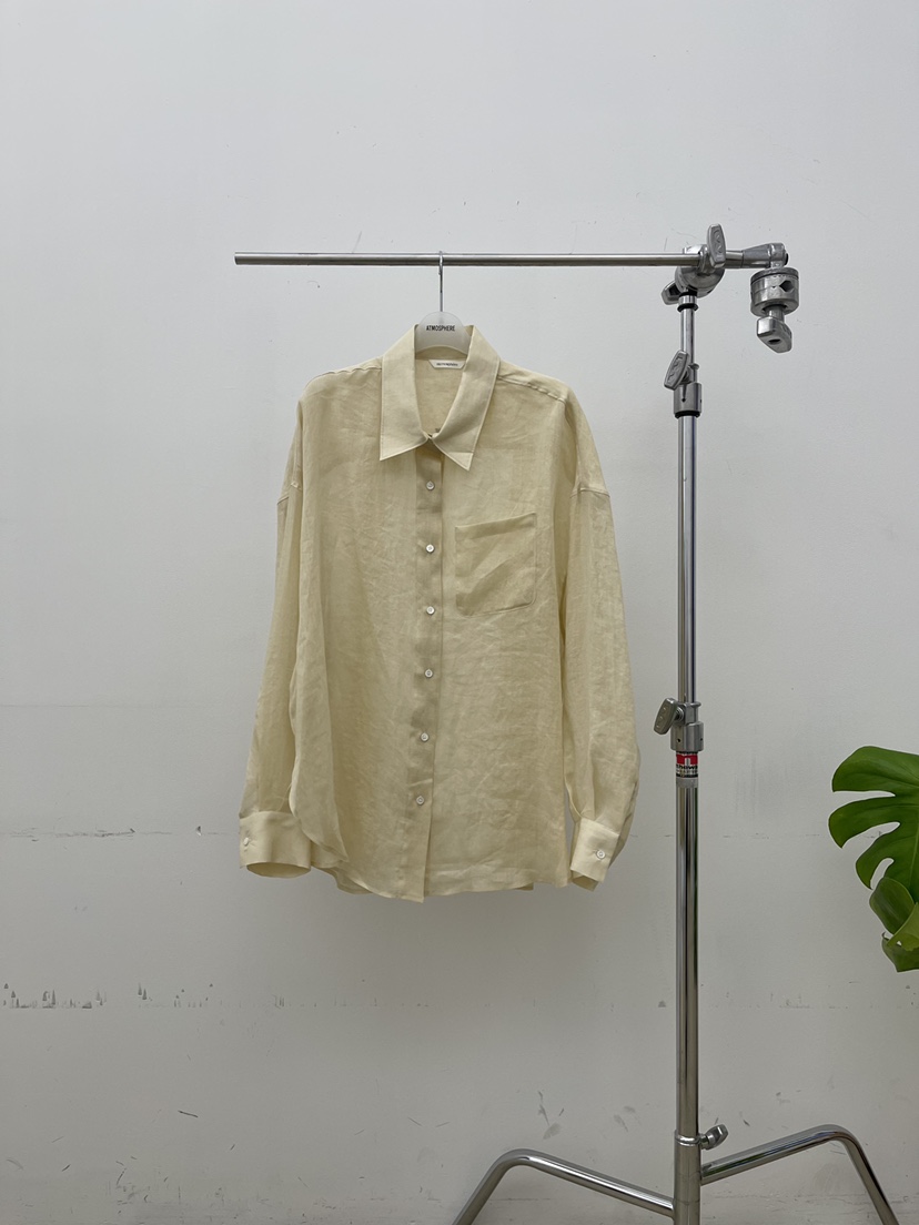 ATMOSPHERE東大門㊣直郵女士新品真品25春夏襯衫蕾絲衫亞麻ATMOSPHERE/BLING襯衫/蕾絲衫圖色2