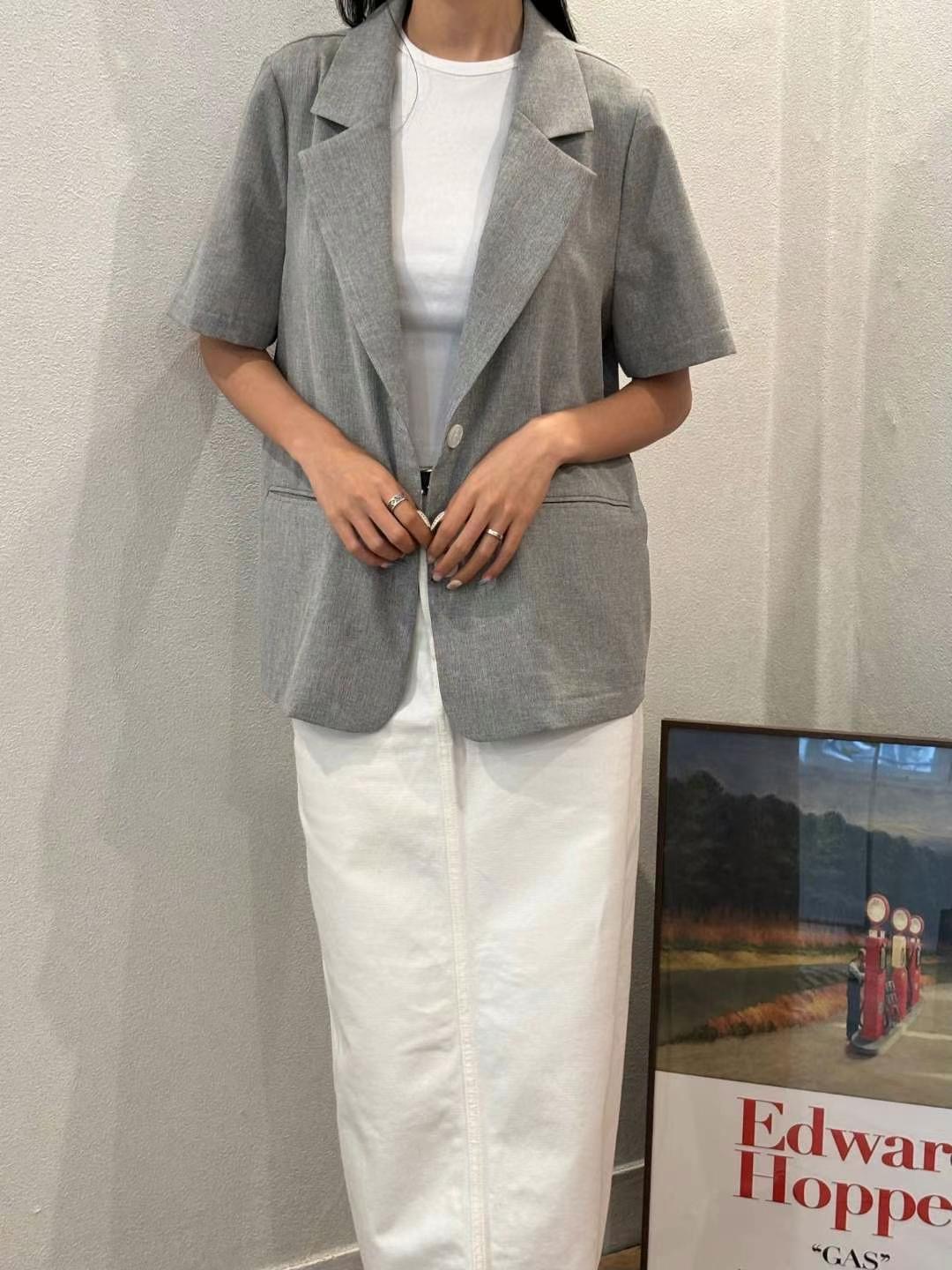 YANGPA韓國直郵㊣女裝新品職業推薦25春夏熱賣真品時尚夾克YANGPA夾克