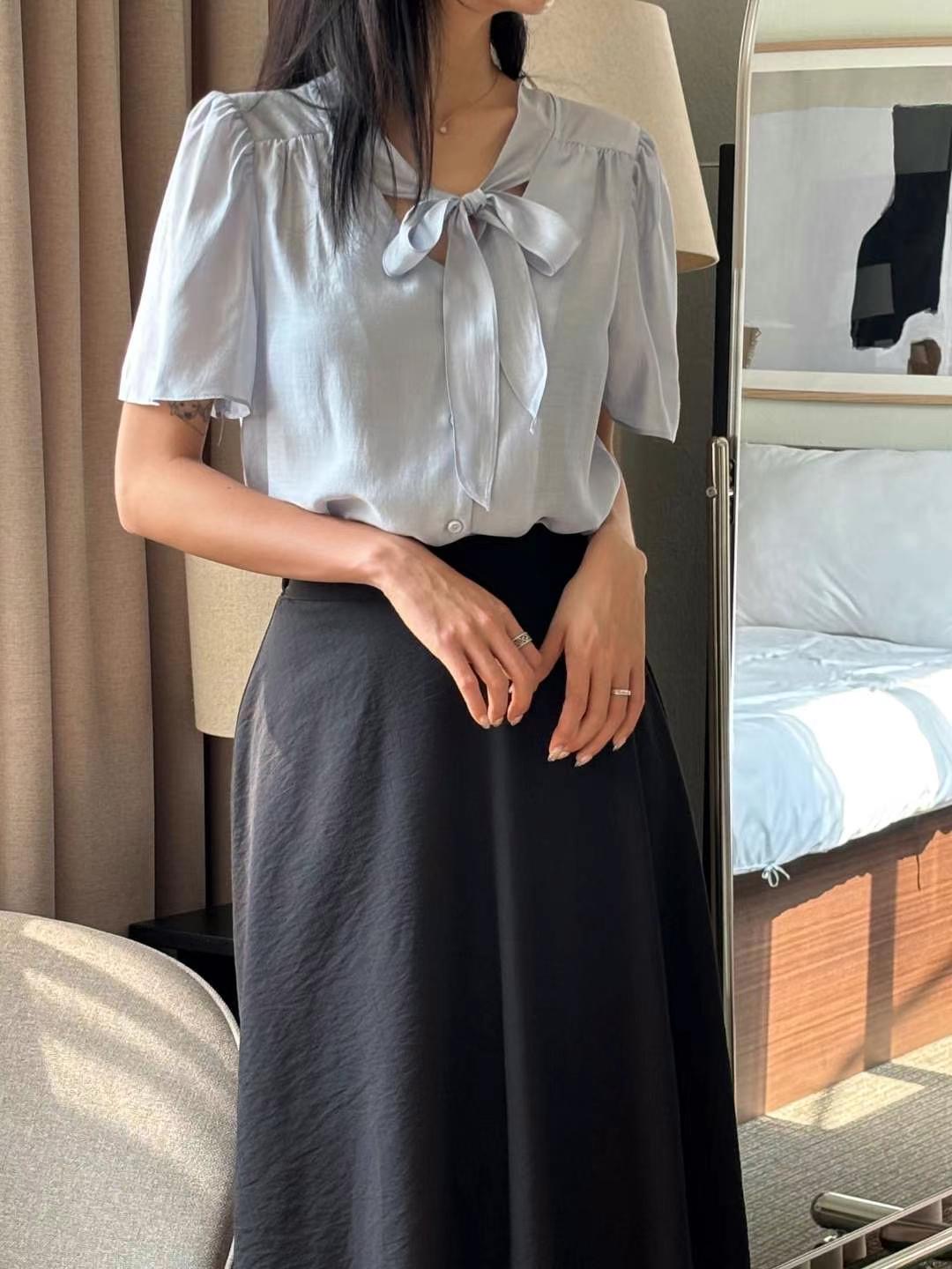 YANGPA東大門㊣代購女裝新品休閑真品25春夏推薦襯衫蕾絲衫YANGPA襯衫/蕾絲衫圖色2