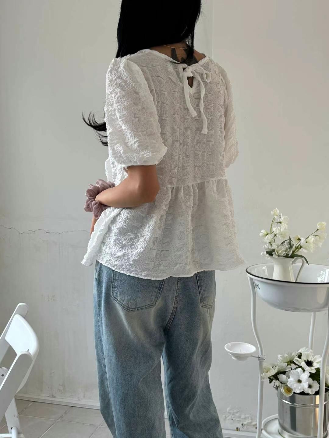 YANGPA韓國代購㊣女士新款推薦時尚職業25春夏人氣襯衫蕾絲衫YANGPA襯衫/蕾絲衫
