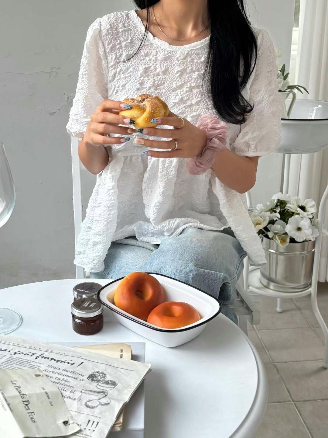 YANGPA韓國代購㊣女士新款推薦時尚職業25春夏人氣襯衫蕾絲衫YANGPA襯衫/蕾絲衫