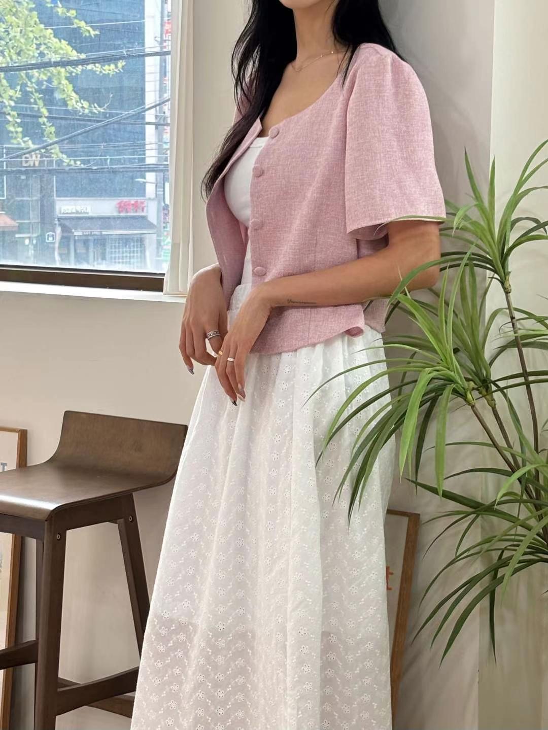 YANGPA東大門㊣代購女裝新款休閑25春夏真品職業襯衫蕾絲衫YANGPA襯衫/蕾絲衫
